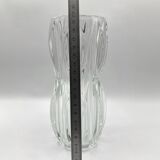 Sklo union vase • rosice glassware • design jan schmid • 1960 • pressed glass
