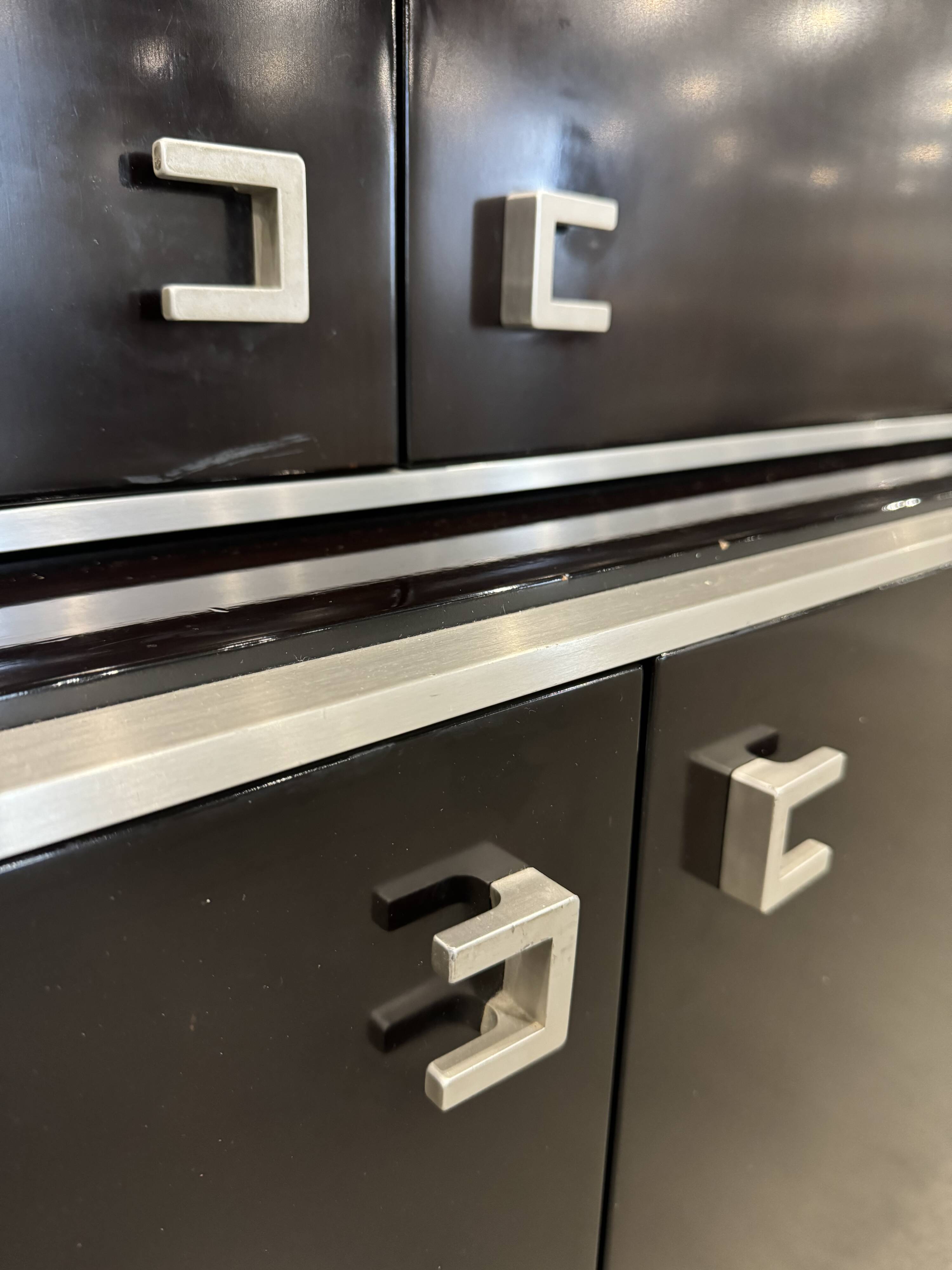 Buffet, meuble de rangement en acajou par Abbondinterni, Italie 1970