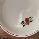 11 plates vintage 40s, floral pattern