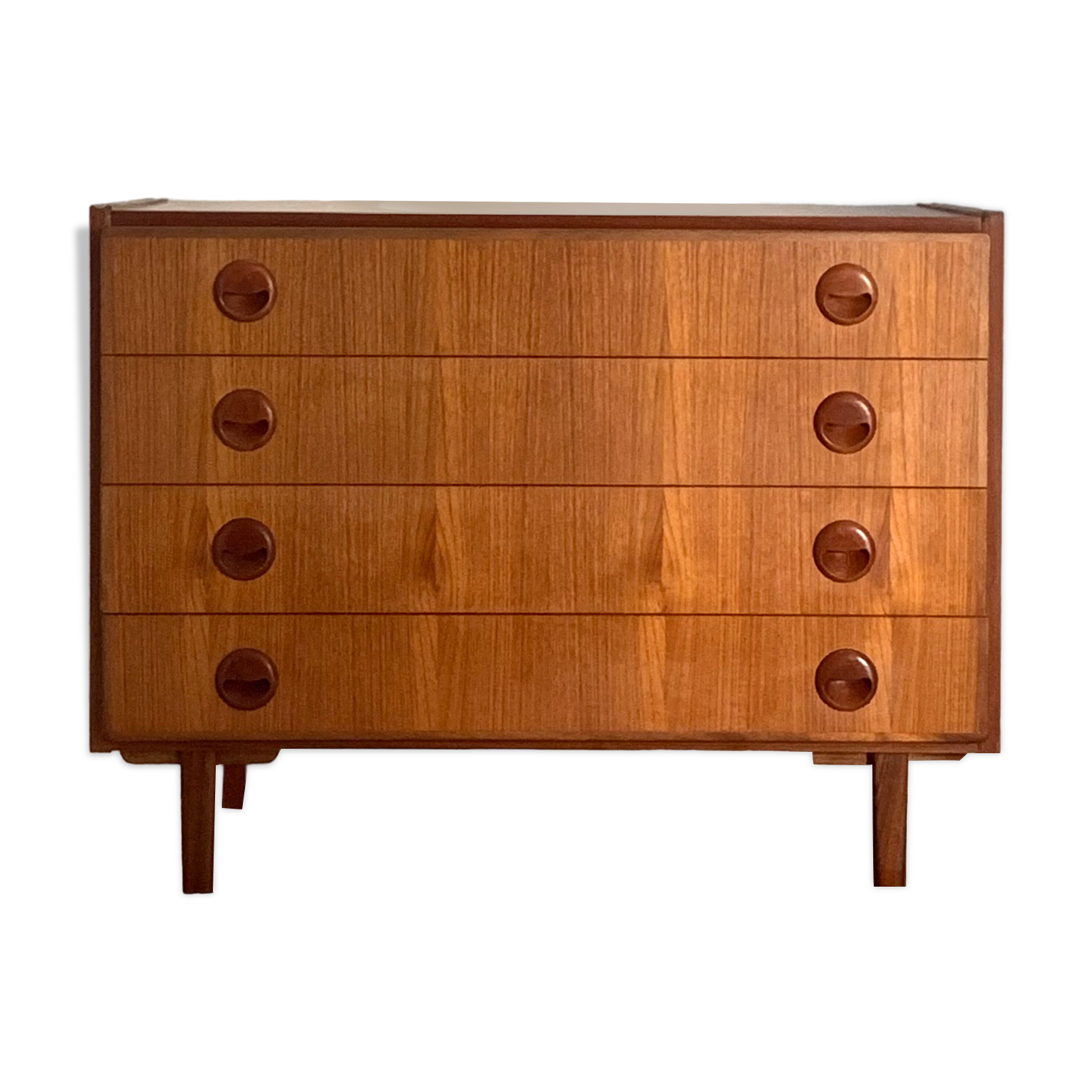 Scandinavian teak chest of drawers 1960s