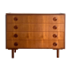 Commode scandinave en teck 1960s