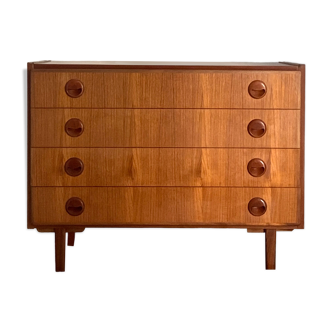 Commode scandinave en teck 1960s