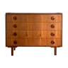 Scandinavian teak chest of drawers 1960s