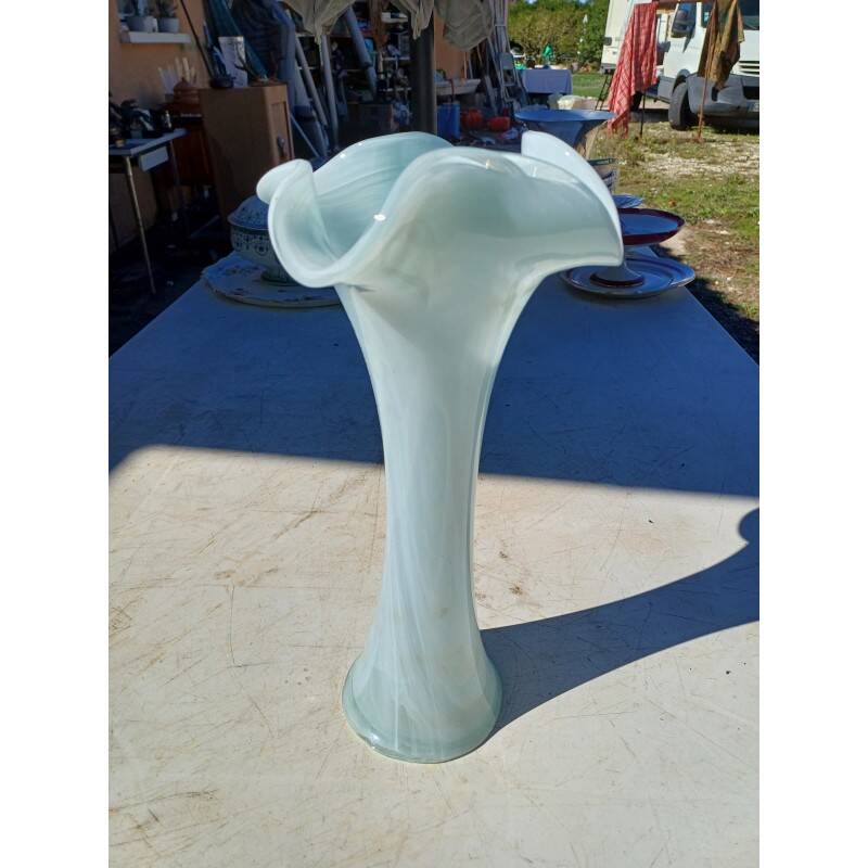 Opaline glass vase