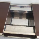 Coffee table vintage bar year 70 double tray for Roche Bobois