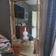 Large mirror has parcloses sheaf of wheat  96x186cm