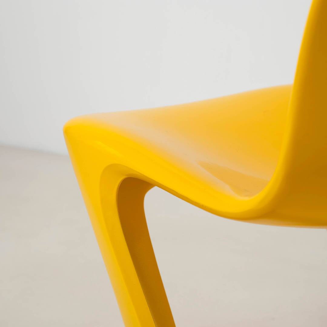 Set of 4 iconic Z-stuhl chairs designed by Ernst Moeckl, Germany 1968