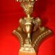Bronze and solid brass candlestick from the "Restoration" period, electrified.