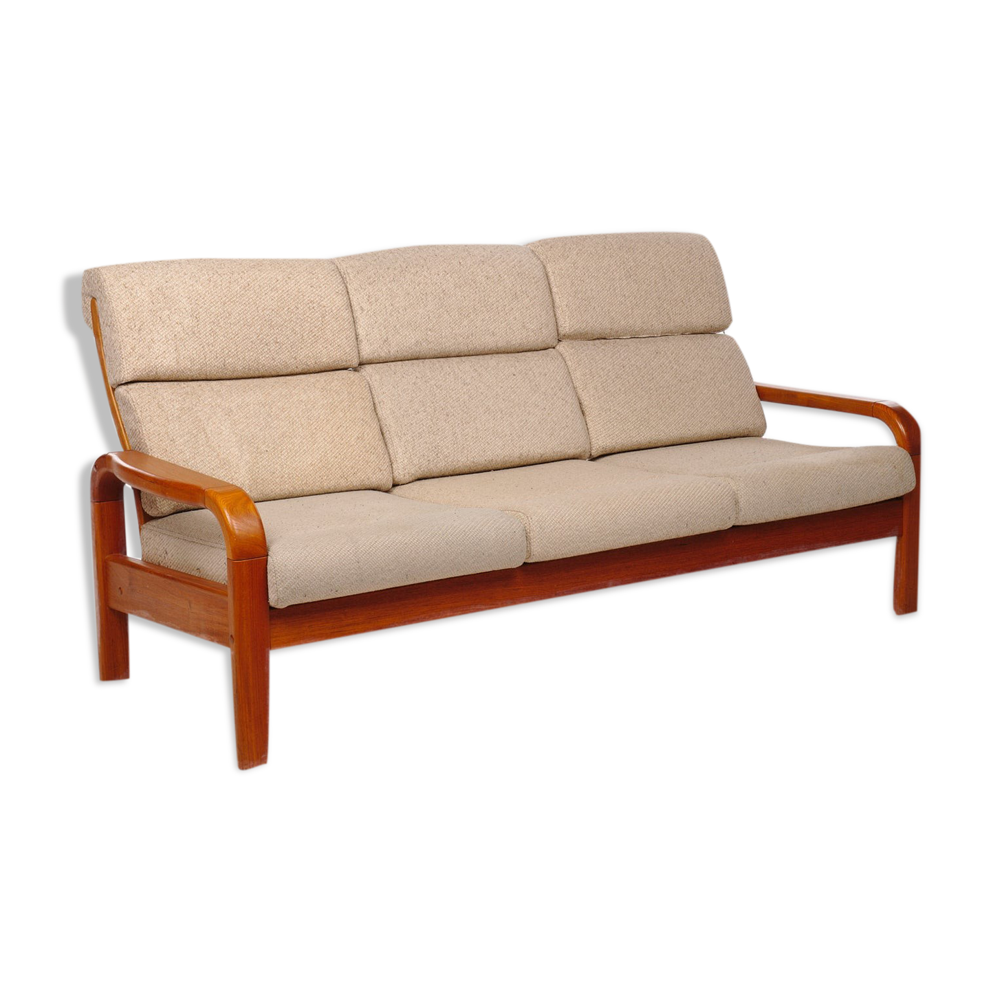 3-seater vintage sofa in Denmark teak