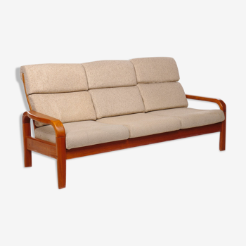 3-seater vintage sofa in Denmark teak