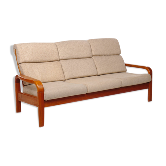 3-seater vintage sofa in Denmark teak