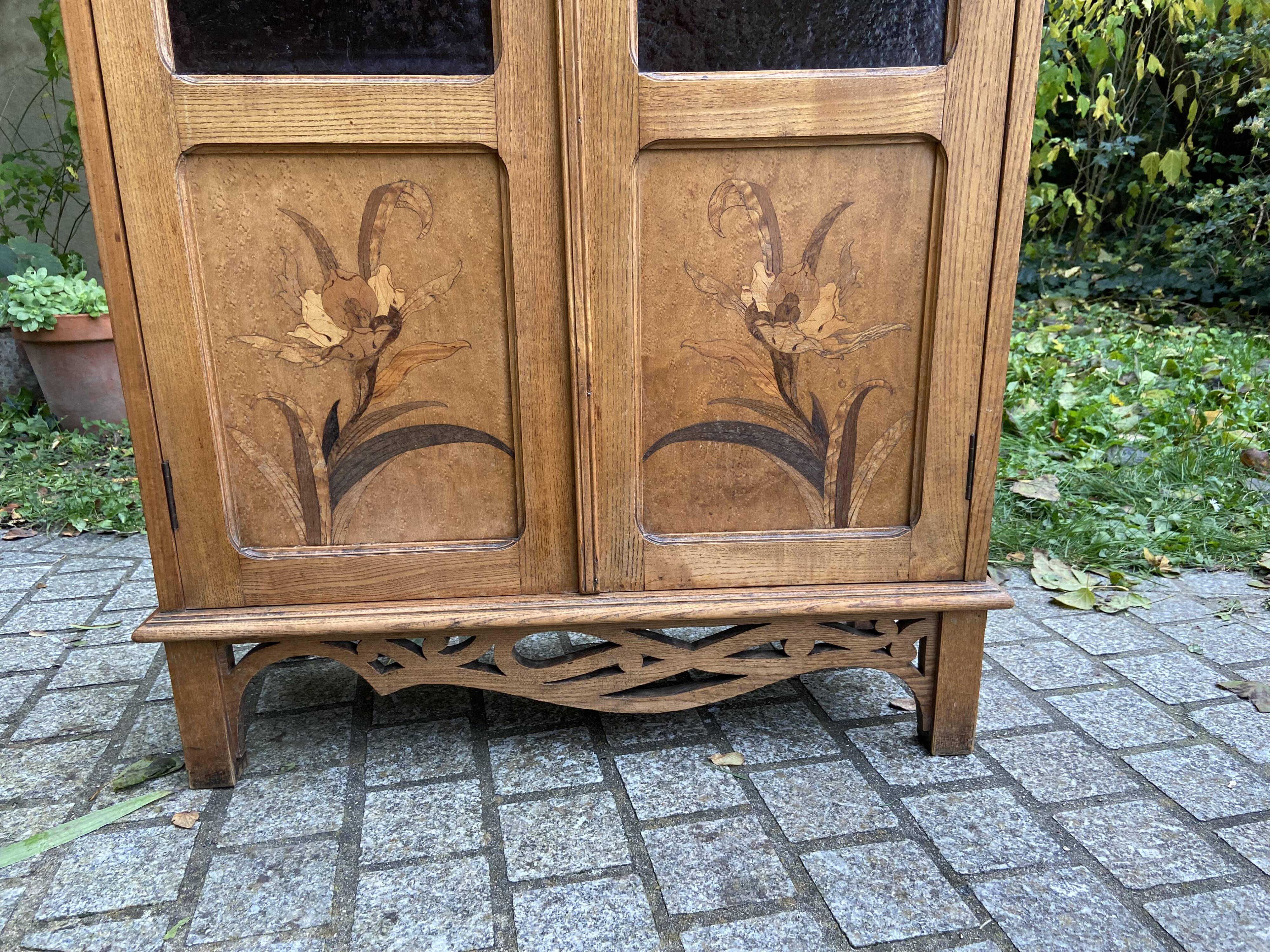 Showcase library Art Nouveau early twentieth century