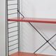 Tomado shelf in coloured metal floor shelves from 1958.