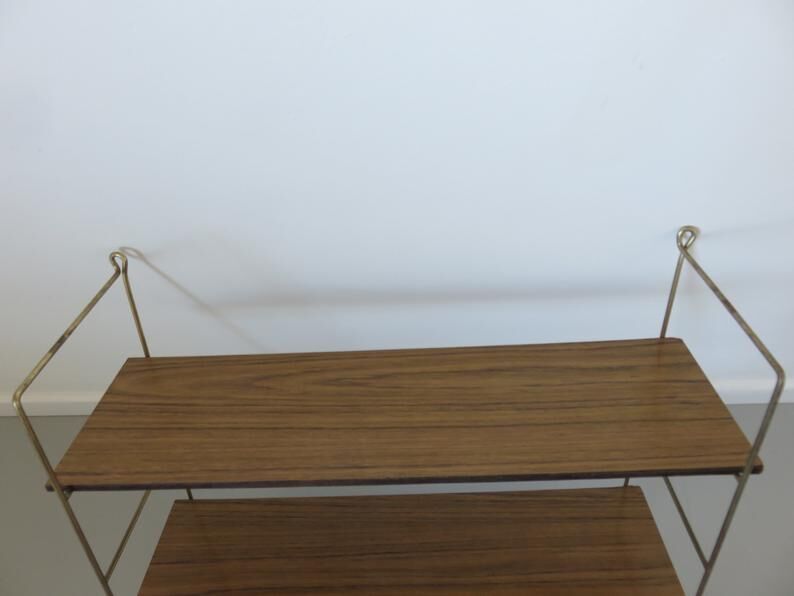 Flexible veneer formica veneer and 50s 60s gold metal