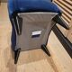 Tabouret d appoint en velours bleu