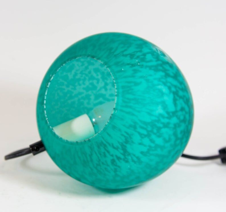 Glass egg lamp 80s
