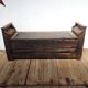 Banc d'église coffre en bois XVIIIème
