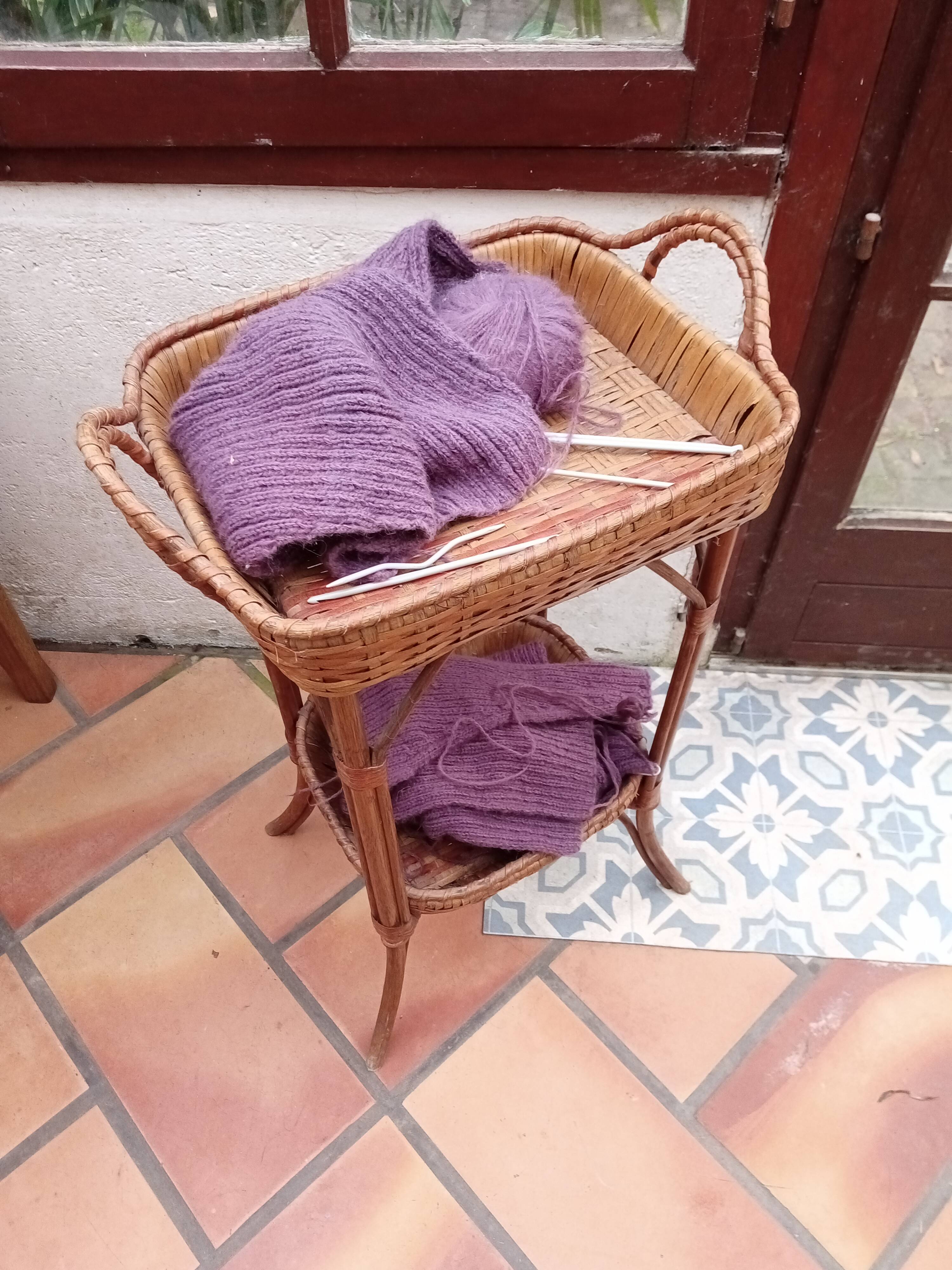 Small rattan table