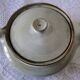 Soup tureen or vegetable dish with glazed ceramic lid