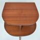 Bedside tripod wood feet spindles design 60s