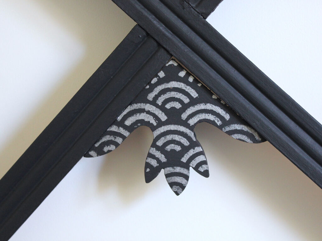 Art Deco wooden dressing rack