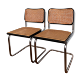 2 chairs Cesca B32 Marcel Breuer