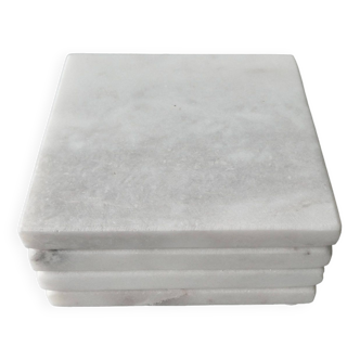 4 marble coasters