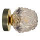 Vintage globe wall / ceiling light in molded glass