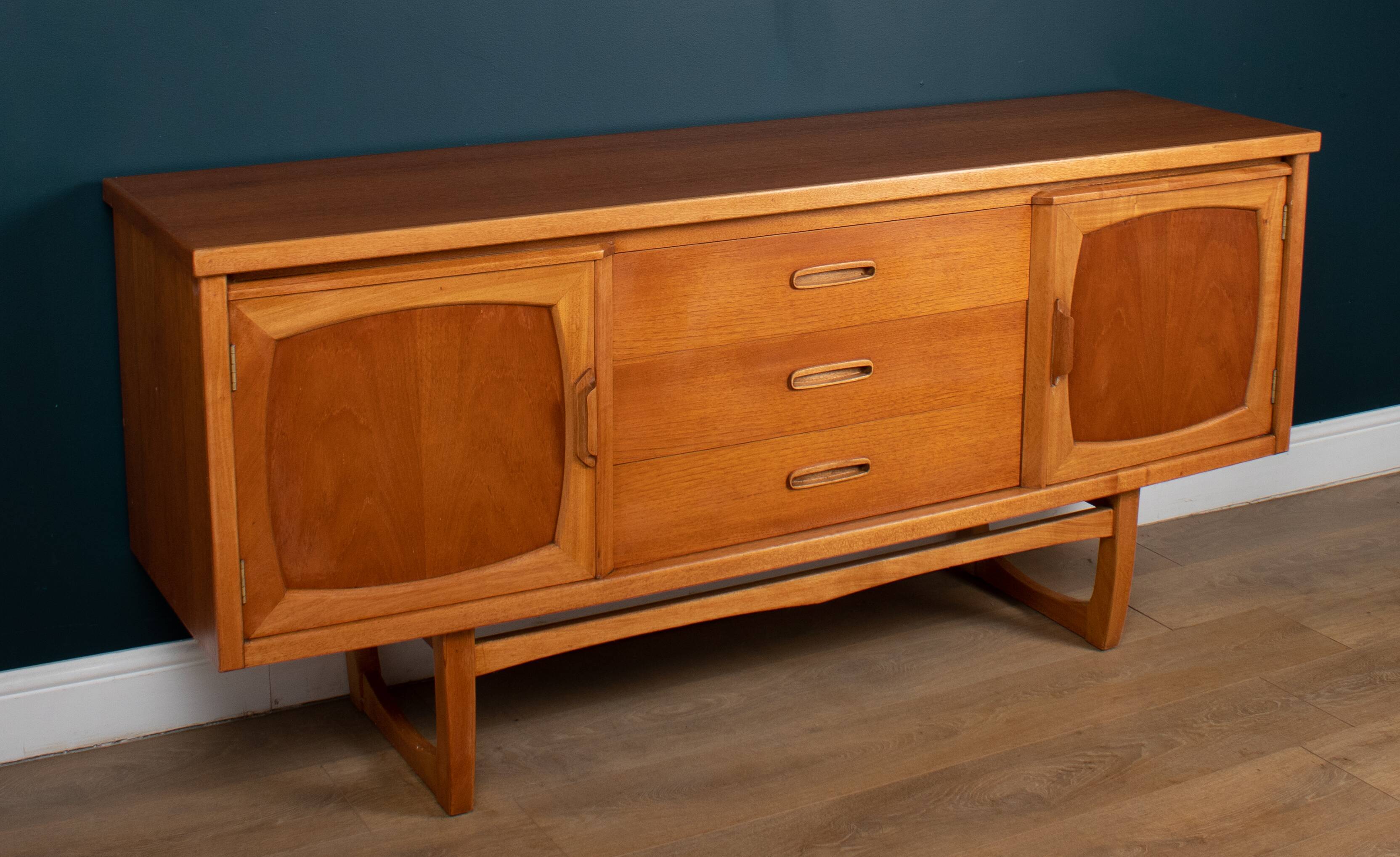 Retro Teak 1960s Jentique Sideboard On Sledge Legs