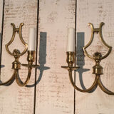 Paire appliques en Laiton