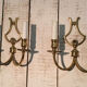 Paire appliques en Laiton