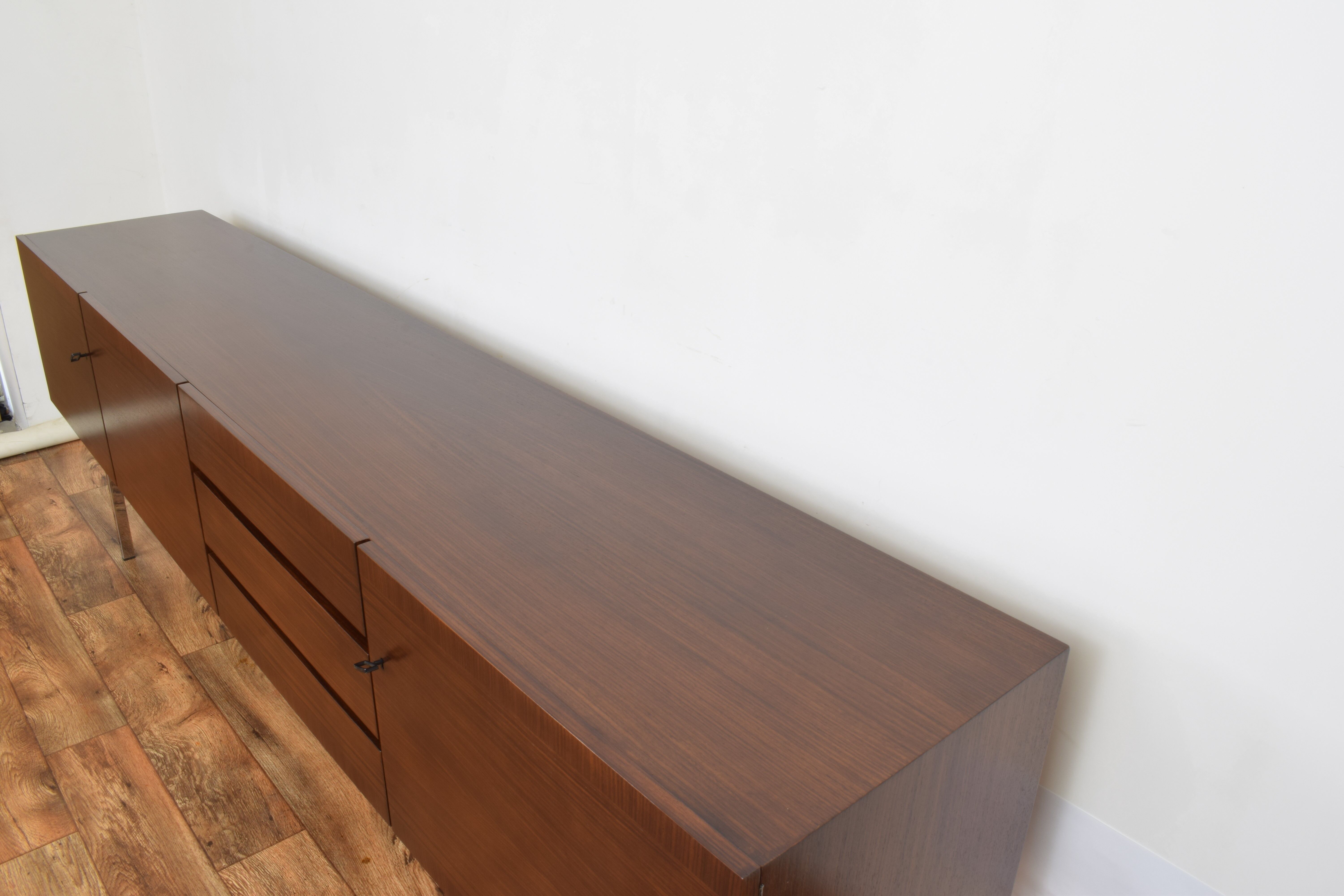 Mid-century german walnut sideboard by Musterring international, 1960s