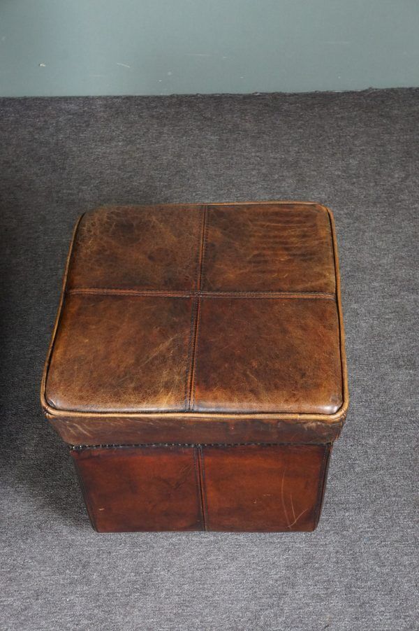 Armchair + sheepskin pouf