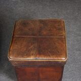 Armchair + sheepskin pouf