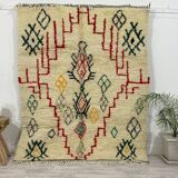 Handcrafted Moroccan Berber carpet 195 x 155 CM