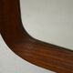 Teak mirror with beveled frame
