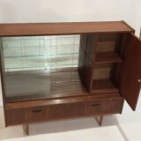 Teak showcase bookcase