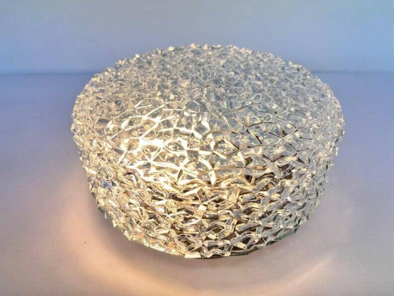 Midcentury Rare Flush Mount RZB Leuchten, Ceiling or Wall Lamp, Germany, 1970s