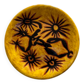 Art ceramic plate signed by Jean Lurçat / Atelier Sant Vicens 1950