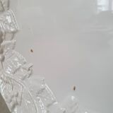 Large serving dish in white Barbotine