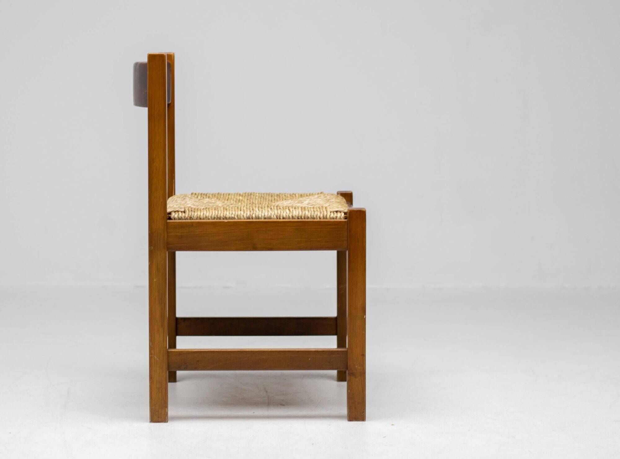 Set of four Torbecchia dining chairs by Giovanni Michelucci for Poltronova.