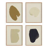 4 abstract giclee prints, set of four, A3