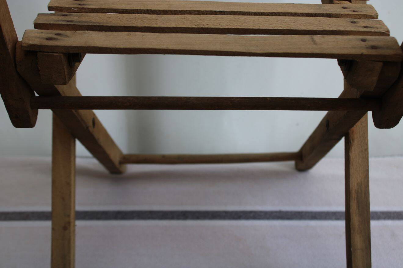 Chaise enfant pliante en bois