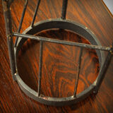 XXL steel brutalist chandelier, 1960s