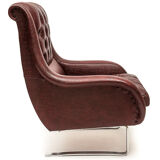 Pair of Varam armchairs with ottoman