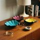 Set of three shell-shaped ceramic bowls from the 1950s/60s.
