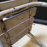 6 vintage garden chairs made of wood and metal