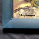 Pair of post-impressionist paintings signed BERJONNEAU, oil on cardboard.
