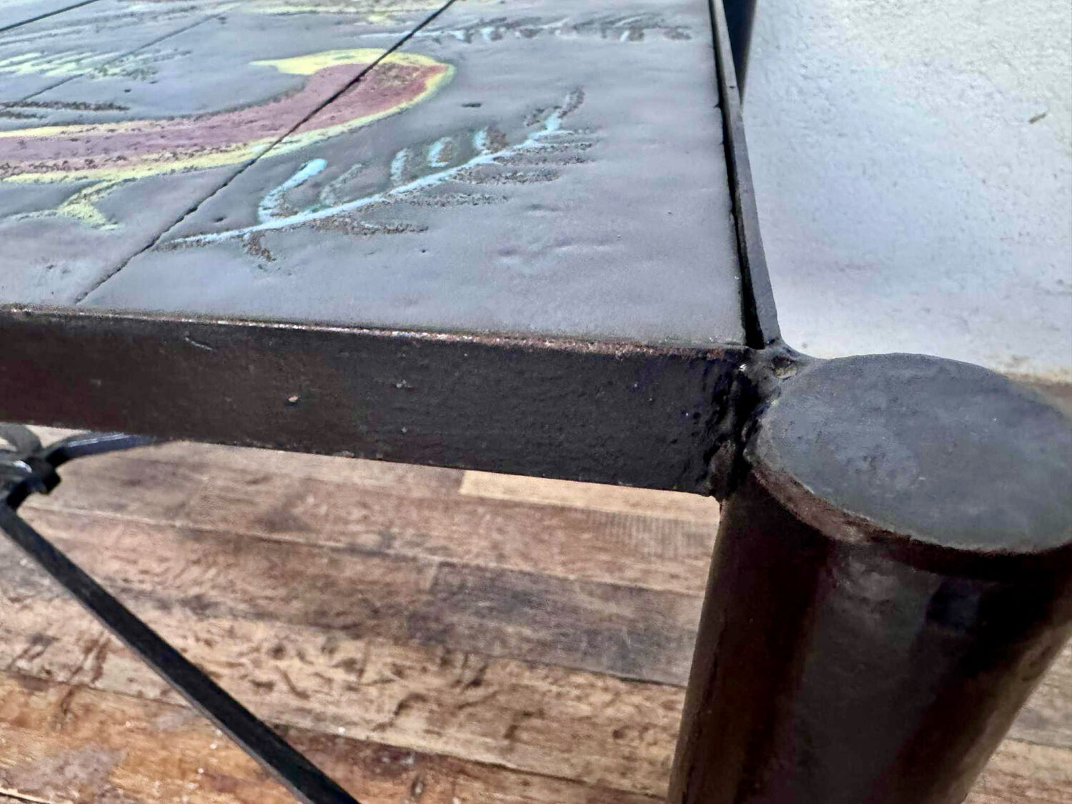 Jacques adnet and guidette carbonnel coffee table 1950