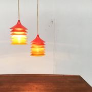 Vintage Duett pendant lamps by Bent Gantzel Boysen for Ikea, set of 2